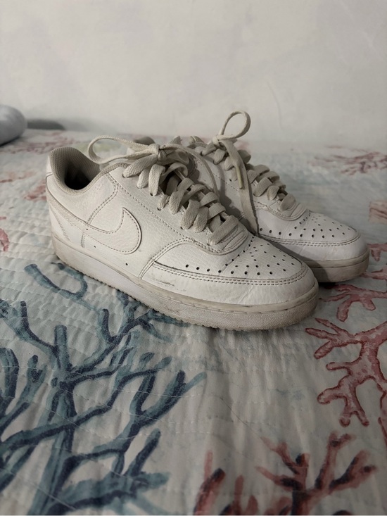 Nike Shoes - Nike Men’s Off-White Leather Low-Top Sneakers